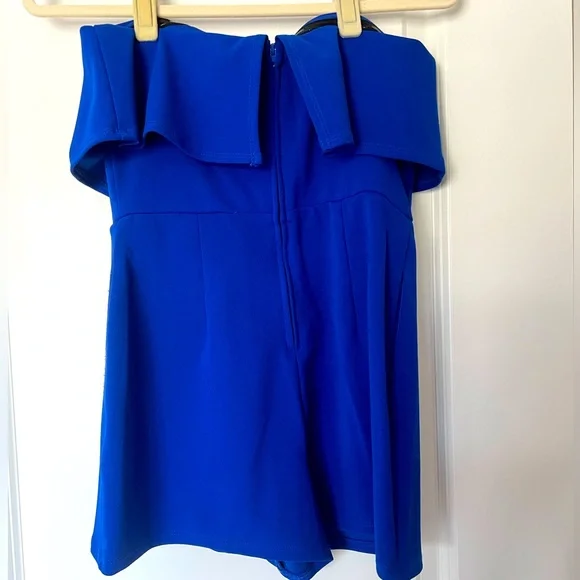 ❌SOLD ❌ Cobalt Blue Romper - Picture 2 of 4